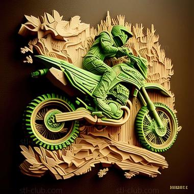 3D модель Kawasaki KLX150 (STL)